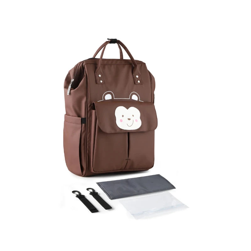 Sac à langer imperméable disponible en marron