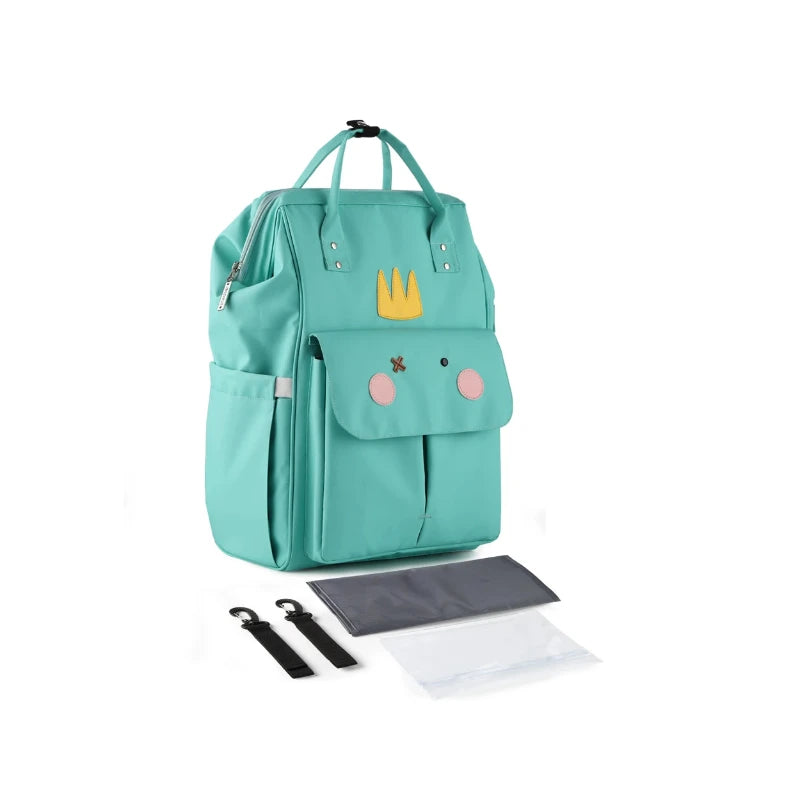 Sac à langer imperméable disponible en turquoise