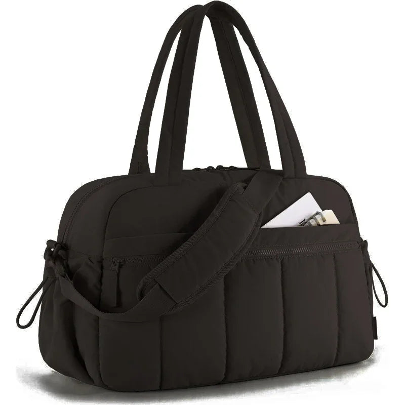 Sac à langer matelassé noir